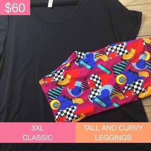 Lularoe 3xl Classic & TC Leggings Outfit